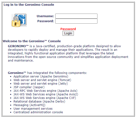 Geronimo Login