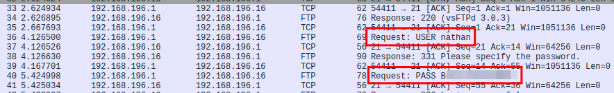 Cleartext FTP Creds