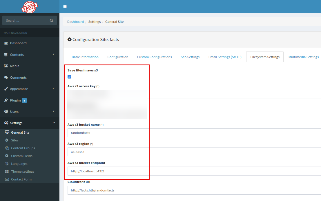 AWS S3 Configuration