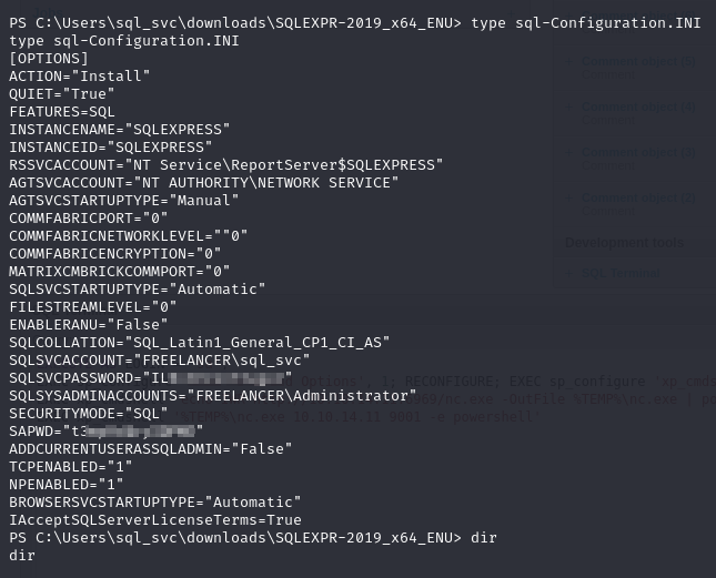 sql-configuration.ini