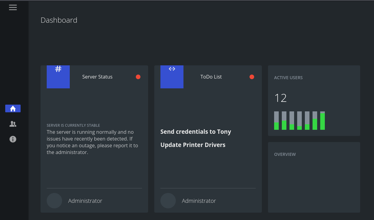 Admin Dashboard