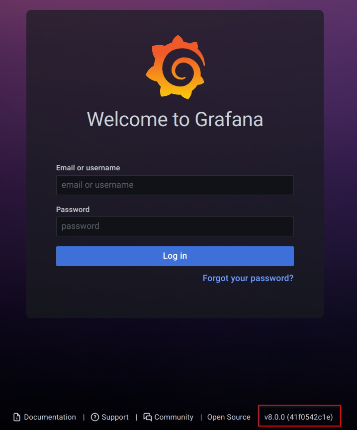 Grafana Login