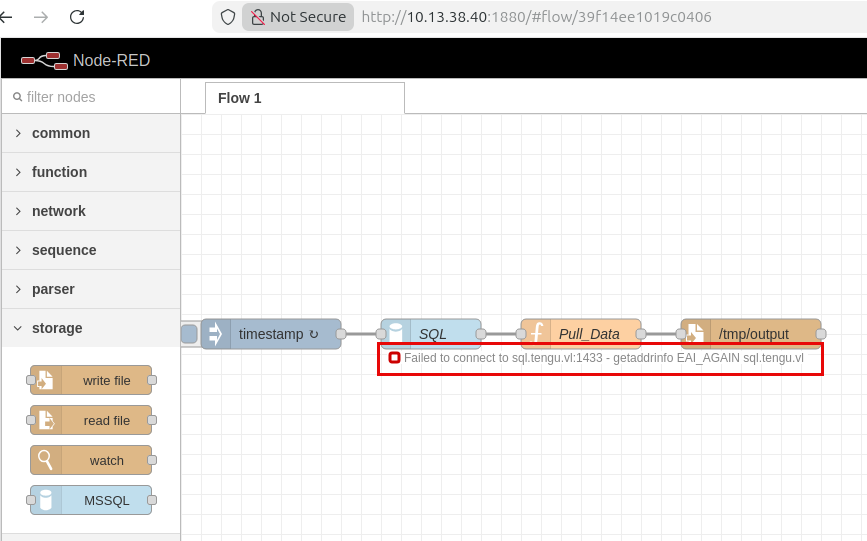 NodeRED Dashboard
